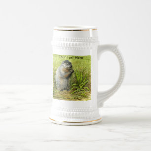 Groundhog Stein Bierglas