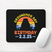 Groundhog-Tag-Geburtstag 2.2.25 Retro Mousepad (Mit Mouse)
