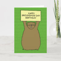 Groundhog Tagesgeburtstags-Cartoon