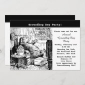 Groundhog TagesParty Einladung (Vorne/Hinten)