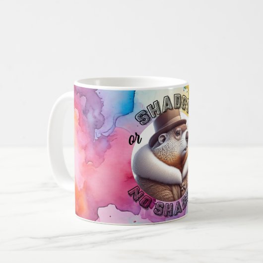 Groundhog Themed Coffee Tasse (Vorderseite Links)