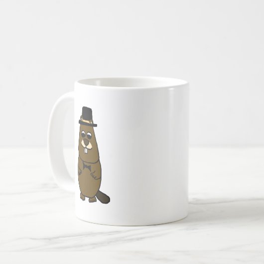 Groundhog verkleidet kaffeetasse (Vorderseite Links)