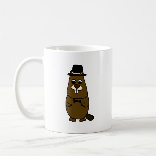Groundhog verkleidet kaffeetasse (Links)