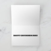 Groundhog verkleidet karte (Innenseite)