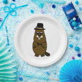 Groundhog verkleidet pappteller (Party)