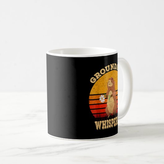 Groundhog Whisperer Funny Ground Hog Day 2020 Happ Kaffeetasse (VorderseiteRechts)