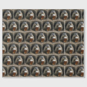 Groundhog With Mug of Beer Geschenkpapier (Flach)