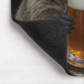 Groundhog With Mug of Beer Mousepad (Ecke)