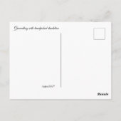 Groundhog/Woodchuck liefert Blume Postkarte (Rückseite)