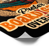 Groundhogs Prefer Board Games Over Winter  Poster (Ecke)