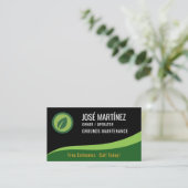 Grounds Maintenance Landscaping Lawn Service Visitenkarte (Stehend Vorderseite)