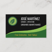 Grounds Maintenance Landscaping Lawn Service Visitenkarte (Vorderseite)