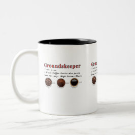 Groundskeeper - Know Black Coffee ist alles, was S Zweifarbige Tasse