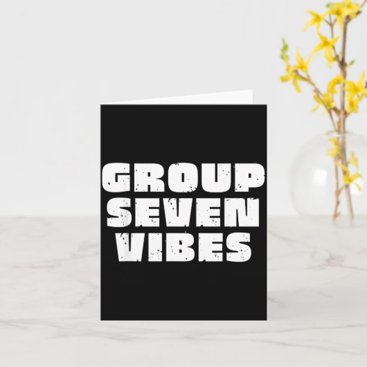 Group 7 Seven Vibes Elite Members Karte (Gelbe Blume)