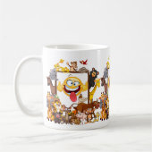  Group Cartoon Animals fun Kaffeetasse (Links)