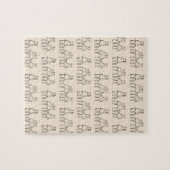 Group Chat Cute Bears Pattern Puzzle (Horizontal)