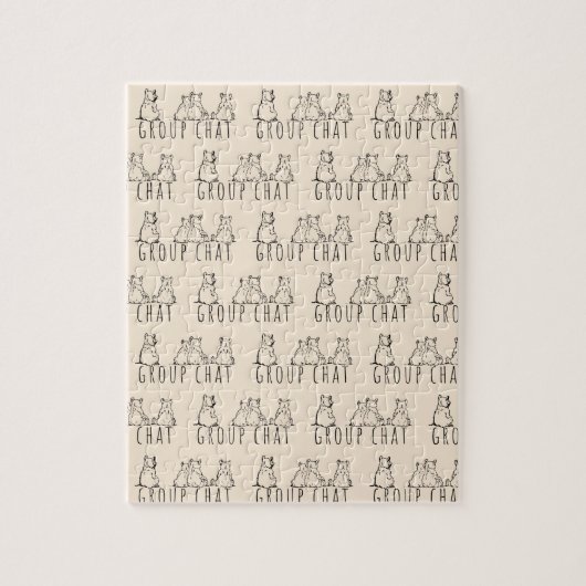 Group Chat Cute Bears Pattern Puzzle (Vertikal)