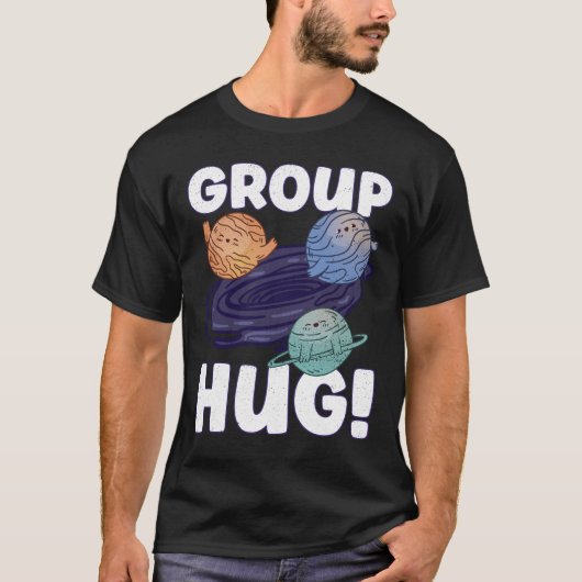 Group Hug! - Black Hole Space Astronomie T-Shirt (Vorderseite)
