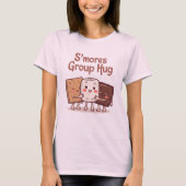 Group Hug Funny Smore's Marshmallow-Camping T-Shirt (Vorderseite)