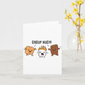 Group Hug S'mores Campfire Marshmallow Chocolate S Karte (Gelbe Blume)