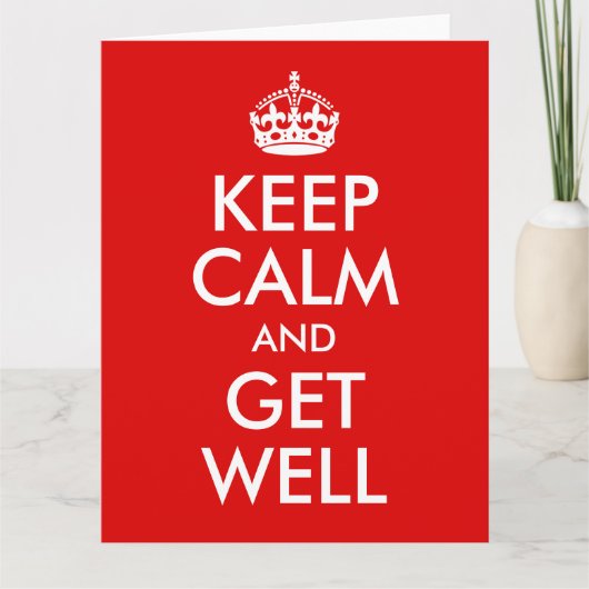 Group Keep Calm and Get Well Karte (Vorderseite)
