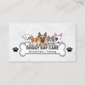 Group of Dogs | Dog Bone | Pet Care Visitenkarte (Vorderseite)