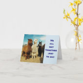GROUP OF "LLAMAS SAY HAPPY BIRTHDAY" KARTE (Gelbe Blume)