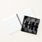 Group of Plains Zebra Drink Together at Night Notizblock (Innenseite)