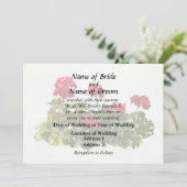 Group of Red Geraniums Einladung (Stehend Vorderseite)