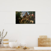 Group of shepherds with a horse poster (Küche)