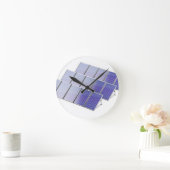 Group of solar panels runde wanduhr (Zuhause)