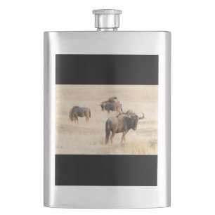 Group of Wildebeest Flachmann