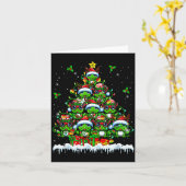 Group Santa Reindeer Elf Frogs Xmas Tree Colorful Karte (Gelbe Blume)