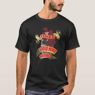 Group Zuhause Manager Inkted Skull & Rote Rosen Ta T-Shirt