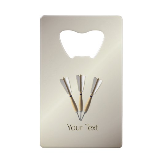 Grouped Dart Design Geldbeutel Flaschenöffner (Vorderseite)