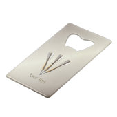 Grouped Dart Design Geldbeutel Flaschenöffner (Vorderseite Schrägansicht)