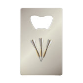 Grouped Dart Design Geldbeutel Flaschenöffner (Rückseite)