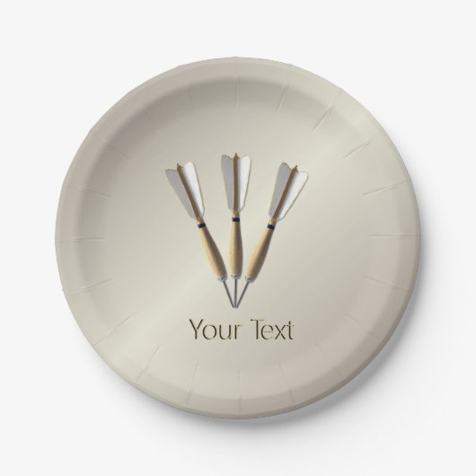 Grouped Dart Design Pappteller (Vorderseite)