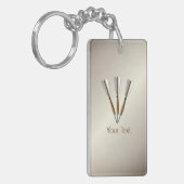 Grouped Dart Design Personal Schlüsselanhänger (Vorderseite links)