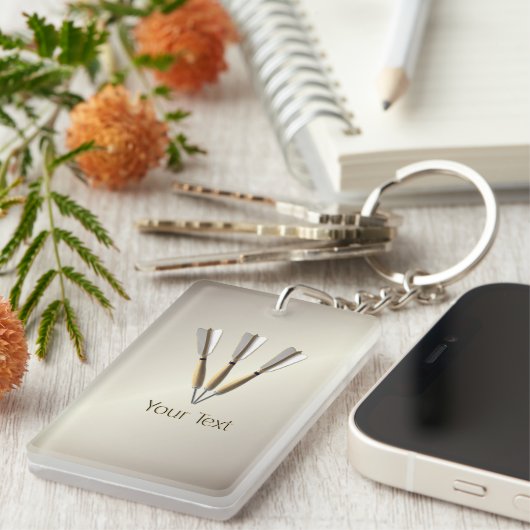 Grouped Dart Design Personal Schlüsselanhänger (Vorderseite rechts)