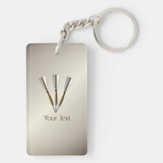 Grouped Dart Design Personal Schlüsselanhänger (Rückseite)