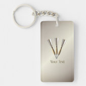 Grouped Dart Design Personal Schlüsselanhänger (Vorderseite)