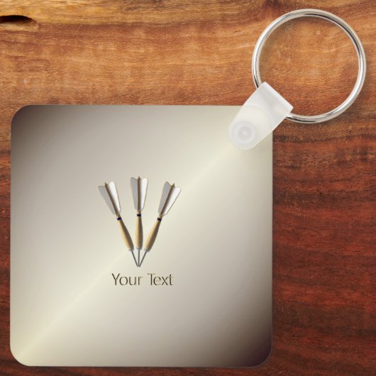 Grouped Dart Design Schlüsselanhänger (Rückseite)