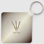 Grouped Dart Design Schlüsselanhänger (Rückseite)