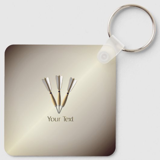 Grouped Dart Design Schlüsselanhänger (Rückseite)