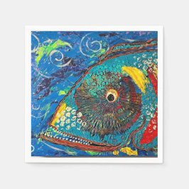 Grouper Cocktail Napkins Serviette