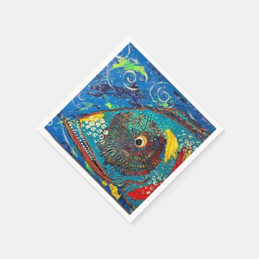 Grouper Cocktail Napkins Serviette (Ecke)