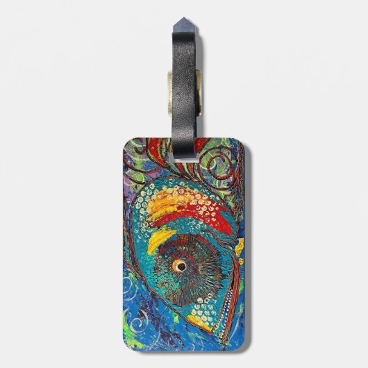 Grouper Luggage Tag Gepäckanhänger (Rückseite vertikal)