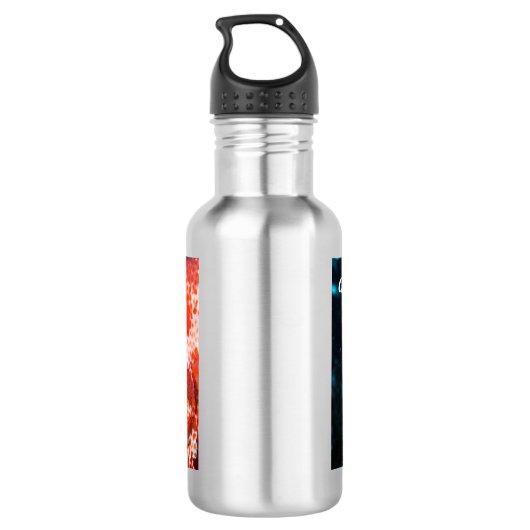 Grouper und Cleaner Shrimp Edelstahlflasche (Rückseite)