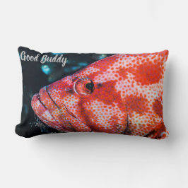 Grouper und Cleaner Shrimp Lendenkissen